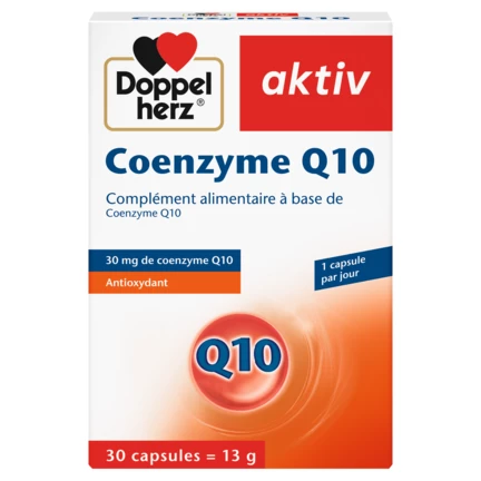 Illustration of the product packaging Doppelherz aktiv Coenzyme Q10 front view